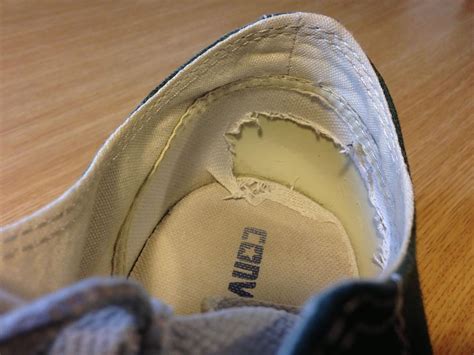 nike heel lining repair|denim heel lining repair.